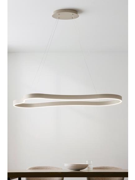 John Lewis Scandi Cloud Pendant Ceiling Light, Taupe - view 2, Taupe