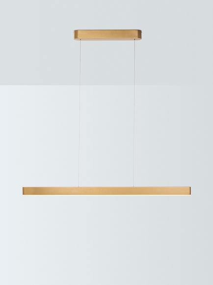 John Lewis Vina Bar Pendant Ceiling Light, Gold Effect, Gold Effect