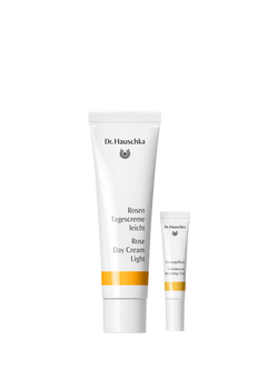 Dr Hauschka Rose Day Cream Light 30ml Skincare Gift Set, Clear