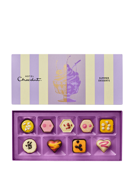 Hotel Chocolat Summer Desserts Chocolate Box, 9 Piece, 120g, Multi