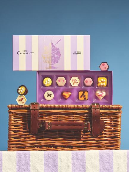 Hotel Chocolat Summer Desserts Chocolate Box, 9 Piece, 120g - view 2, Multi