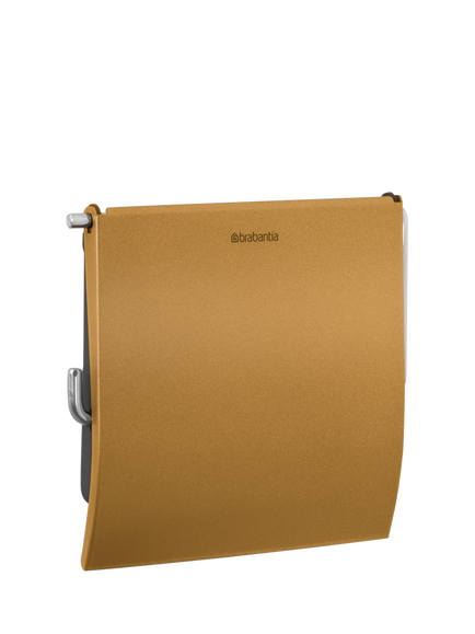 Brabantia ReNew Toilet Roll Holder, Warm Gold - view 2, Warm Gold