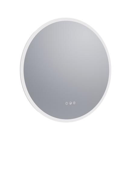 John Lewis Rova Touch Control Illuminated Circular Bathroom Mirror, Silver - view 2, Mirror