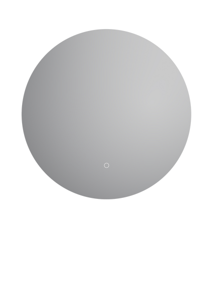 John Lewis Vexa Touch Control Illuminated Circular Bathroom Mirror, Silver, Mirror