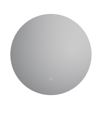 John Lewis Vexa Touch Control Illuminated Circular Bathroom Mirror, Silver - view 2, Mirror