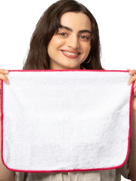 Skin Rocks The Flannel Trio, x 3 - view 2, White, Pink Trim