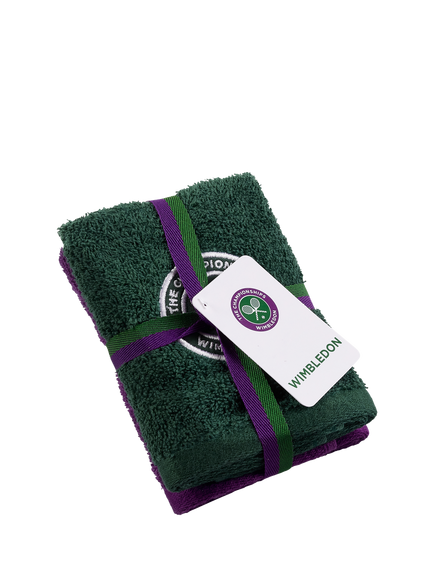 Christy Wimbledon Classic Face Cloths, Pack of 2, Green/Purple - view 2, Green Purple