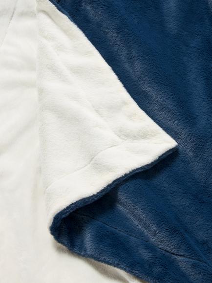 John Lewis Super Soft Reversible Throw - view 2, Night Sky