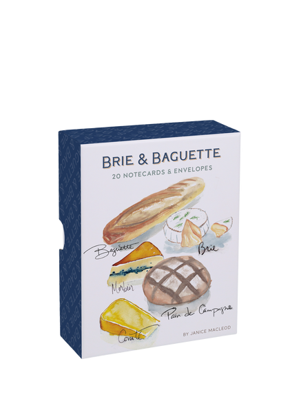 Chronicle Books Brie & Baguettes Note Cards, Set of 20, Multi, Multi