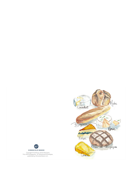 Chronicle Books Brie & Baguettes Note Cards, Set of 20, Multi - view 2, Multi