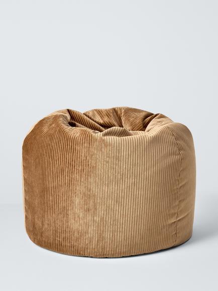 John Lewis Jumbo Corduroy Beanbag, Caramel