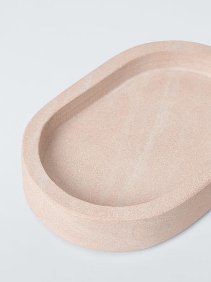 John Lewis Pink Sandstone Bathroom Soap Dish - view 2, Pink