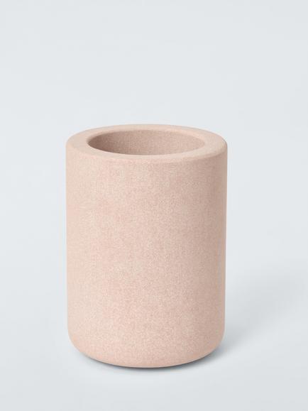 John Lewis Pink Sandstone Bathroom Tumbler, Pink
