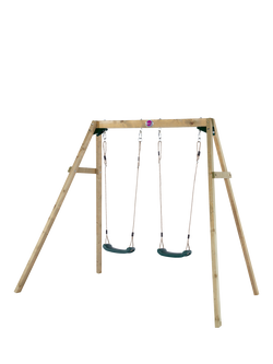 Plum Wooden Double Swing Set, Multi