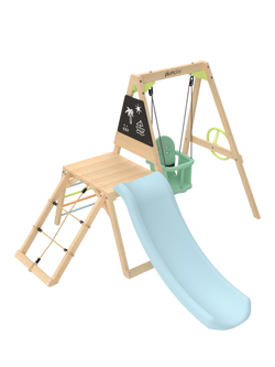 Plum Junior Wooden Playcentre with Swing and Slide, Multi