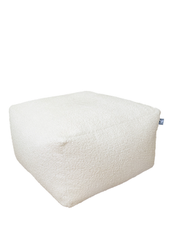 rucomfy Ottoman Beanbag, Cream, Cream