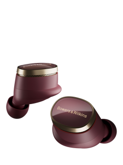 Bowers & Wilkins Pi8 Wireless In-Ear Headphones with Mic/Remote, Dark Burgandy, Dark Burgandy