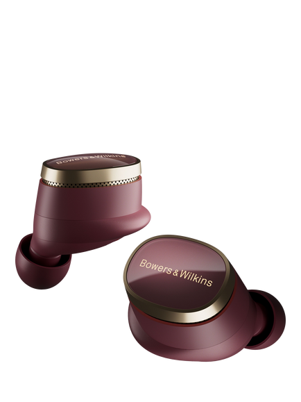 Bowers & Wilkins Pi8 Wireless In-Ear Headphones with Mic/Remote, Dark Burgandy