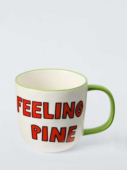 John Lewis Scotty Gillespie Feeling Pine Fine China Mug, 415ml, Multi, Multi