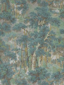 Colefax and Fowler Arden Wallpaper, Forest Green
