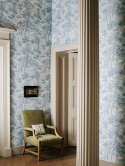 Colefax and Fowler Arden Wallpaper - view 2, Old Blue