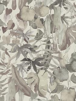Galerie Abstract Leaves Wallpaper Mural, DW2013, Blue, Dw2010
