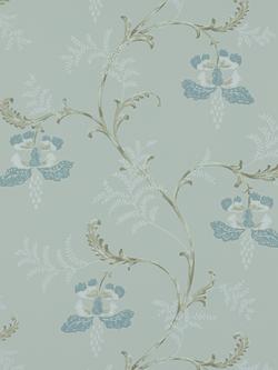 Colefax and Fowler Bellflower Wallpaper, Aqua