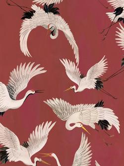 Galerie Crane Birds Wallpaper Mural, Dw2021