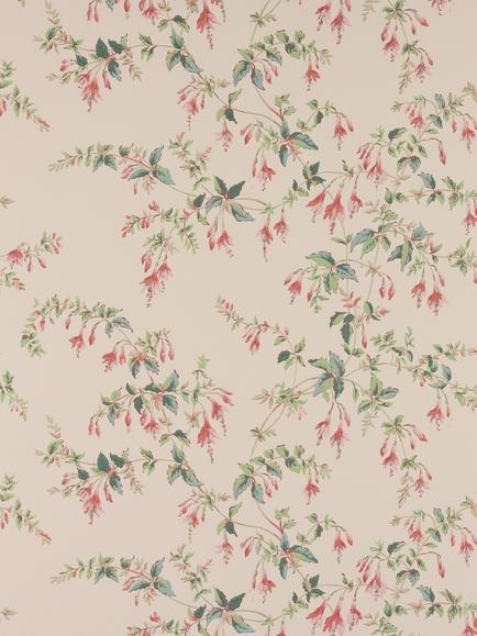 Colefax and Fowler Fuchsia Wallpaper, Pink/Green