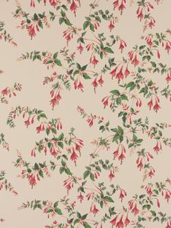 Colefax and Fowler Fuchsia Wallpaper, Red/Forest