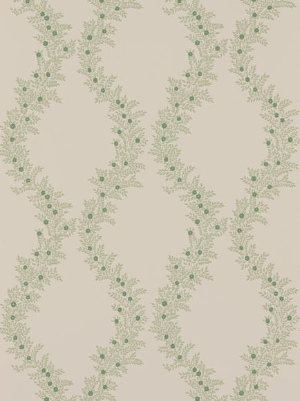 Colefax and Fowler Liliana Wallpaper, Leaf Green