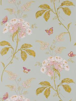 Colefax and Fowler Messina Wallpaper, Aqua