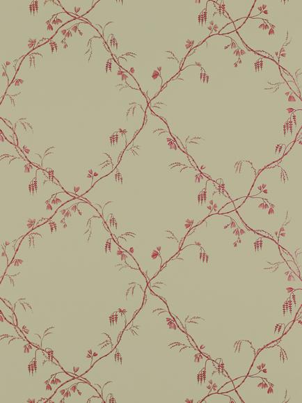 Colefax and Fowler Roussillon Wallpaper, Red