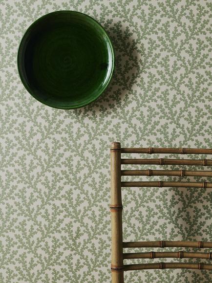 Colefax and Fowler Sea Coral Wallpaper - view 2, Green