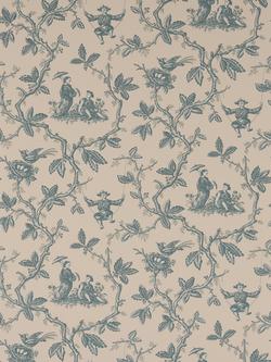 Colefax and Fowler Toile Chinoise Wallpaper, Aqua