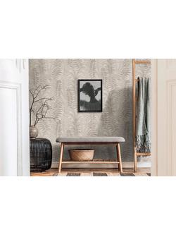 Galerie Textured Fern Leaves Vinyl Wallpaper - view 2, Fl61120