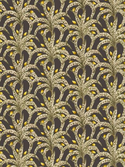 Cole & Son Afrika Damask Wallpaper, Onyx & Citrine