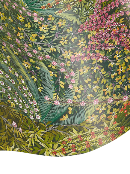 Cole & Son Cascade Wallpaper, Leaf Green - view 2, Leaf Green