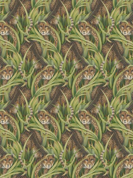 Cole & Son Cheetah Prowl Wallpaper, Grass