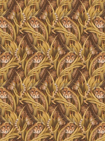 Cole & Son Cheetah Prowl Wallpaper, Bronze