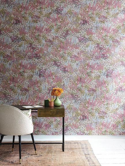 Cole & Son Grande Fleur Wallpaper, 120/3009 - view 2, Peach & Blush