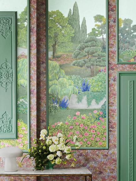 Cole & Son Idyll Wallpaper, Blush - view 2, Blush