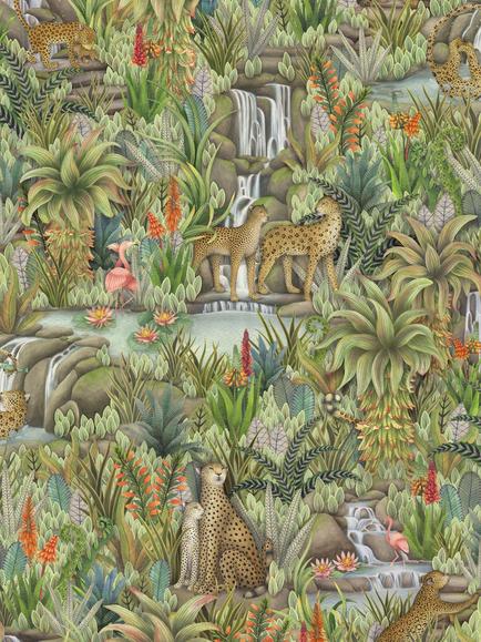 Cole & Son Injisuthi Wallpaper, Jade