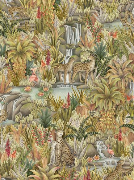 Cole & Son Injisuthi Wallpaper, Stone & Sand