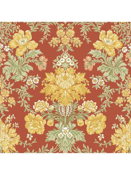 Cole & Son Poppies Wallpaper, Yellow/ Cream/ Gr