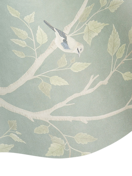 Cole & Son Seasonal Woods Wallpaper - view 2, Sage