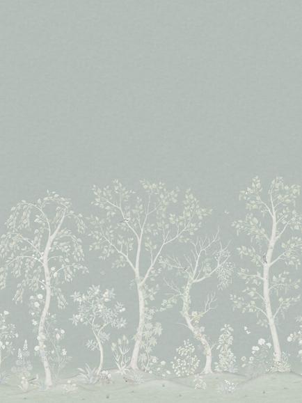 Cole & Son Seasonal Woods Wallpaper, Sage Silk