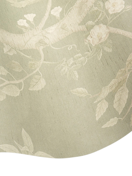 Cole & Son Seasonal Woods Wallpaper - view 2, Sage Silk
