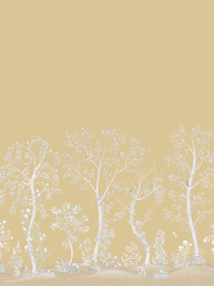 Cole & Son Seasonal Woods Wallpaper, Gold Pearl