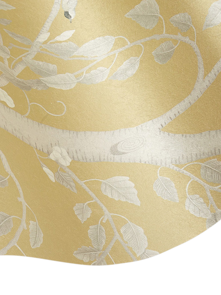Cole & Son Seasonal Woods Wallpaper - view 2, Gold Pearl